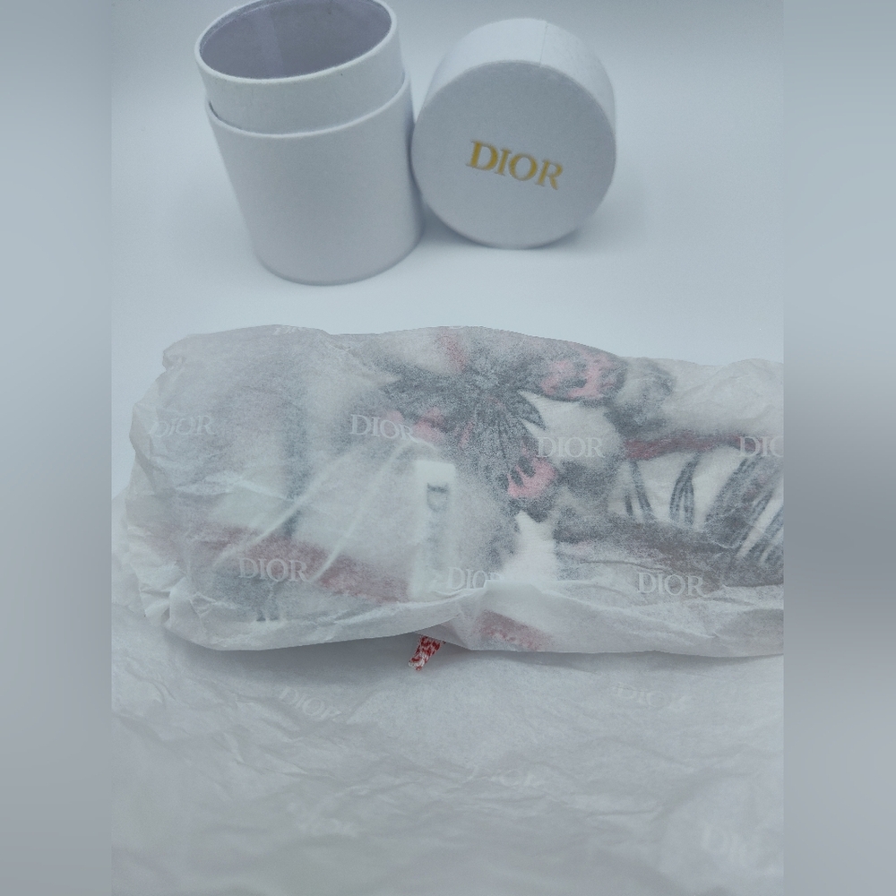 Christian Dior Mitzah Silk Twilly Butterfly Floral Scarf NWT Boxed - Picture 8 of 10